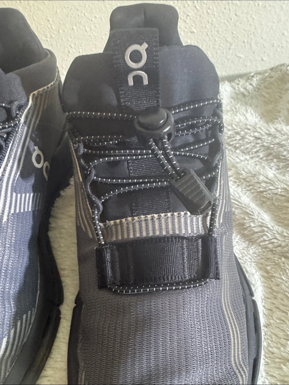 On Running Women’s Gray and Black Lightweight Athletic Sneakers